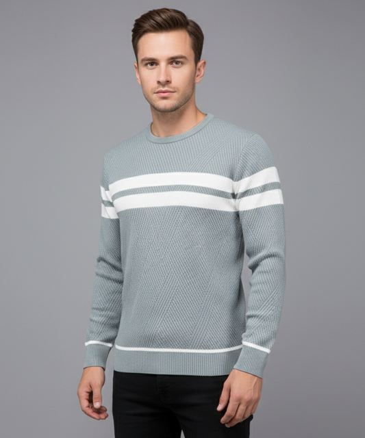 Avora Lyon | Pull rayé décontracté pour hommes