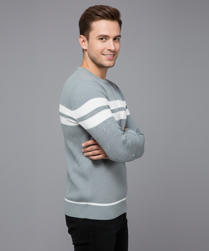 Avora Lyon | Pull rayé décontracté pour hommes