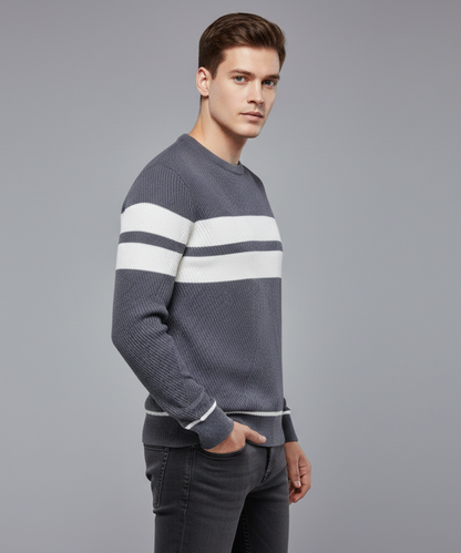 Avora Lyon | Pull rayé décontracté pour hommes