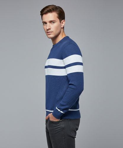 Avora Lyon | Pull rayé décontracté pour hommes
