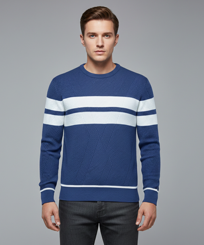 Avora Lyon | Pull rayé décontracté pour hommes