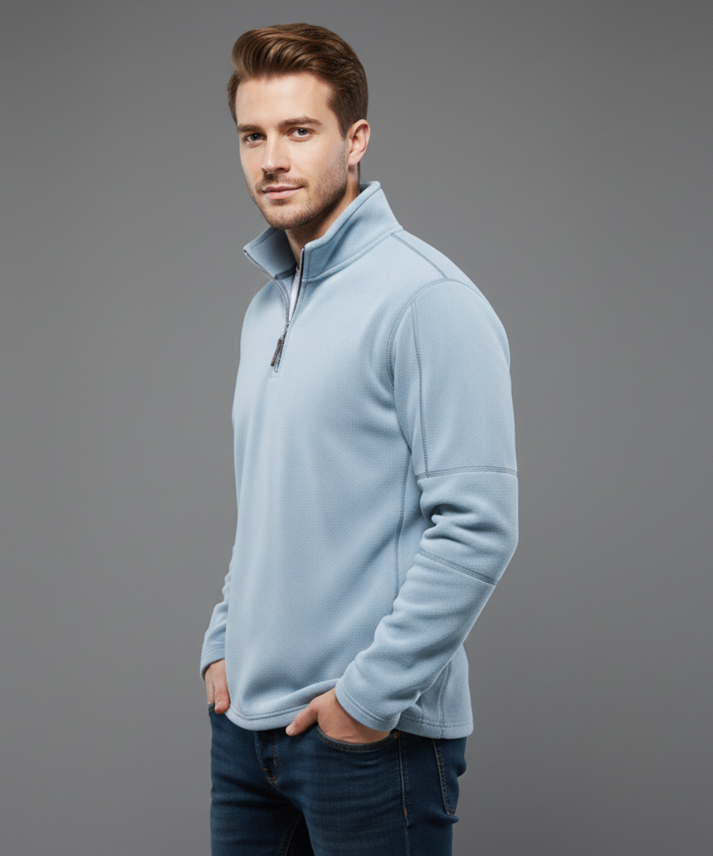 Avora Lyon | Sweat-shirt homme à col montant et demi-zip