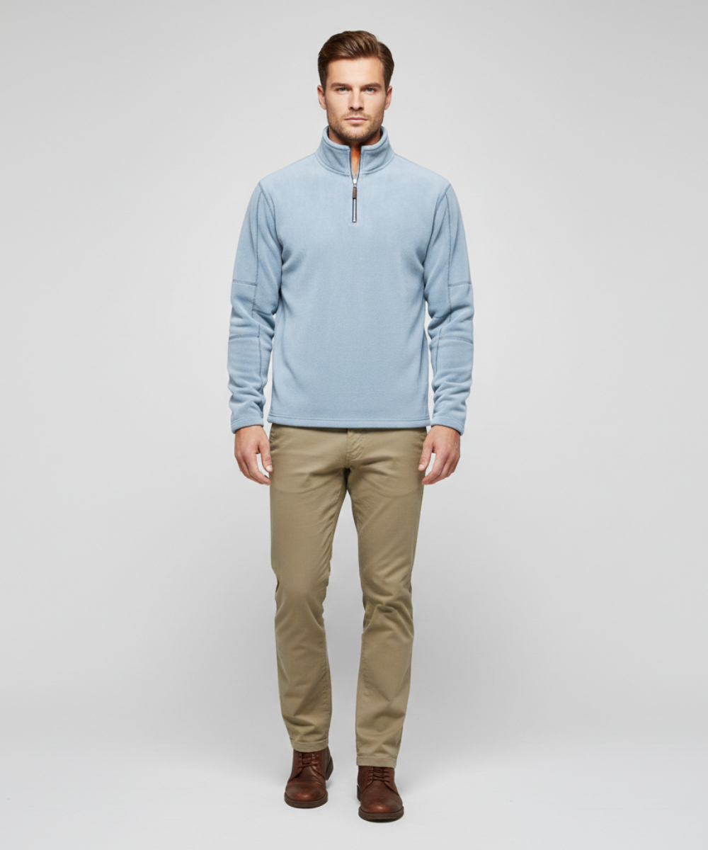 Avora Lyon | Sweat-shirt homme à col montant et demi-zip