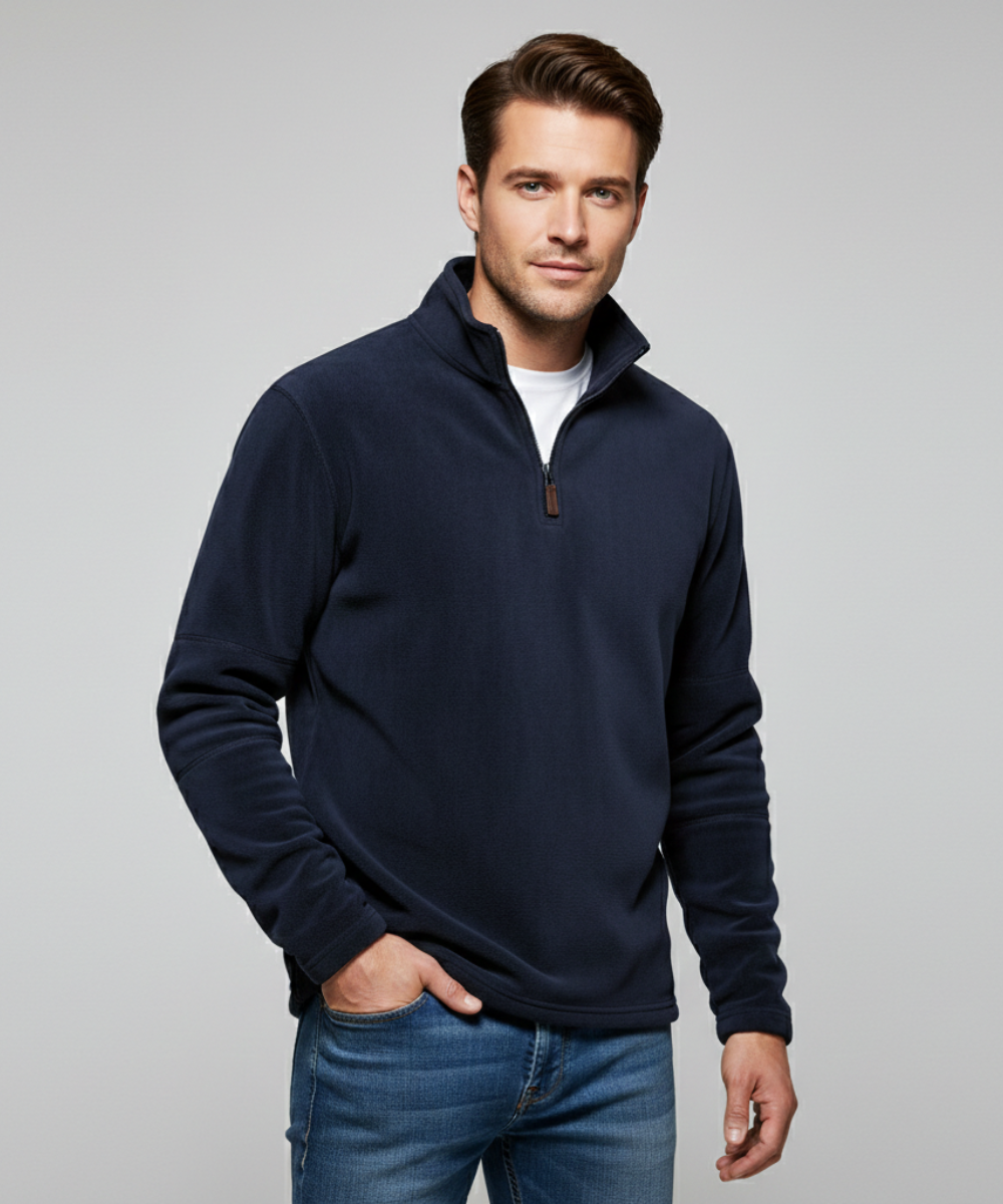 Avora Lyon | Sweat-shirt homme à col montant et demi-zip