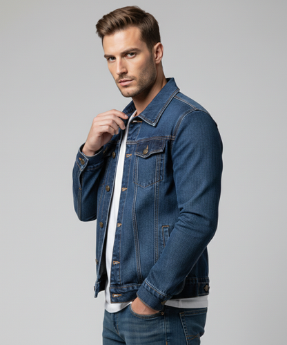 Avora Lyon | Veste en jean homme coupe slim décontractée