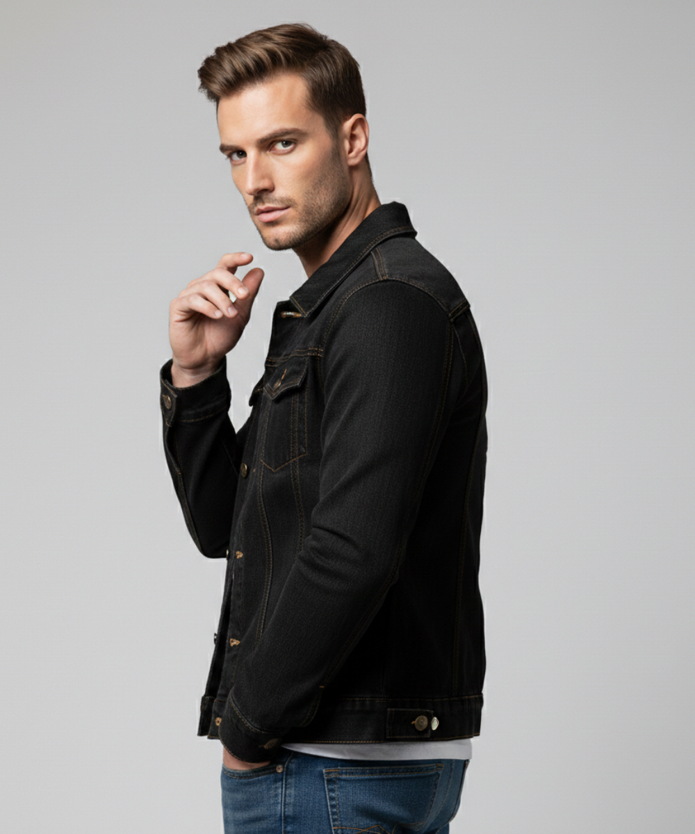 Avora Lyon | Veste en jean homme coupe slim décontractée