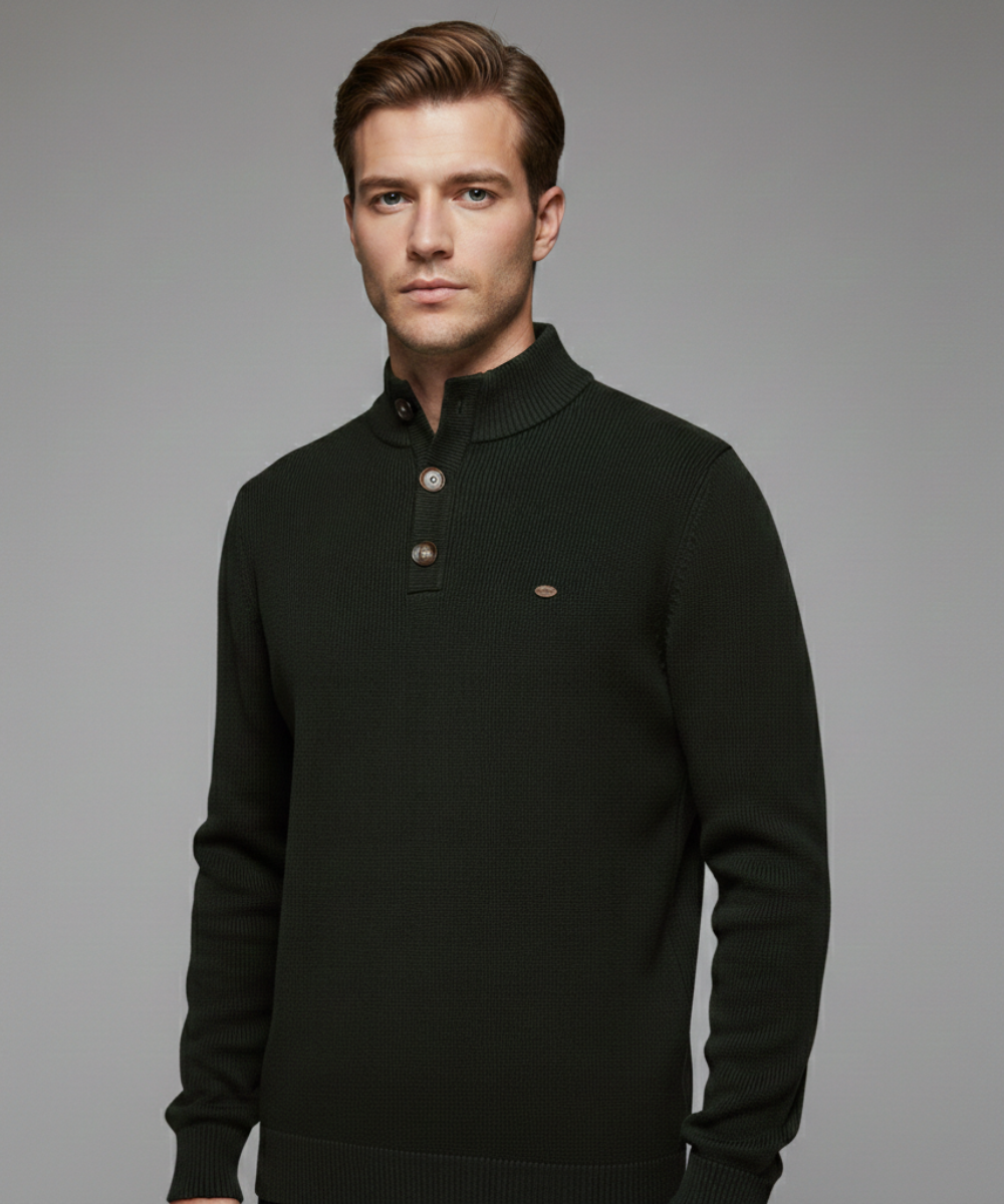 Avora Lyon | Avora Lyon | Pull homme décontracté et tendance à manches longues avec fermeture à bouton