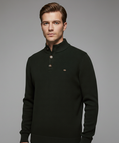 Avora Lyon | Avora Lyon | Pull homme décontracté et tendance à manches longues avec fermeture à bouton
