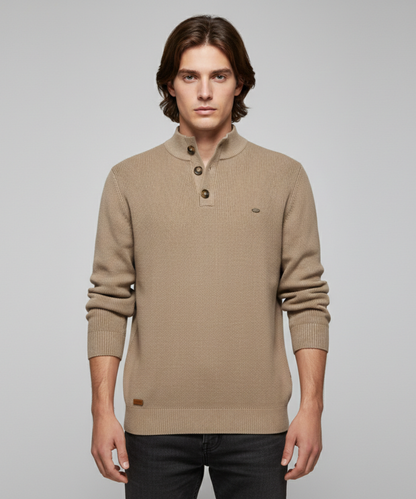 Avora Lyon | Avora Lyon | Pull homme décontracté et tendance à manches longues avec fermeture à bouton