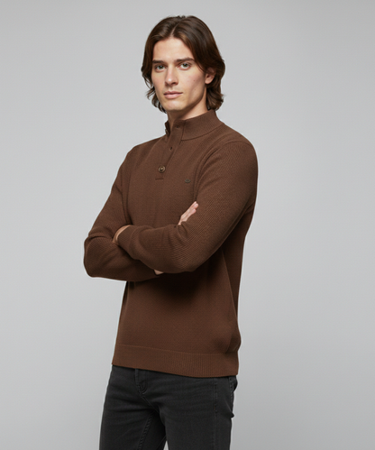 Avora Lyon | Avora Lyon | Pull homme décontracté et tendance à manches longues avec fermeture à bouton
