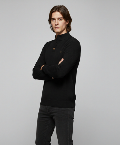 Avora Lyon | Avora Lyon | Pull homme décontracté et tendance à manches longues avec fermeture à bouton