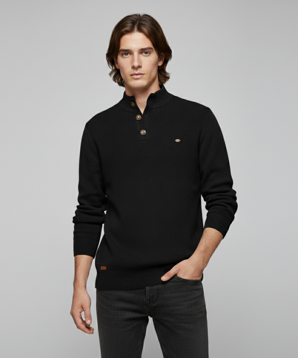Avora Lyon | Avora Lyon | Pull homme décontracté et tendance à manches longues avec fermeture à bouton