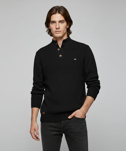 Avora Lyon | Avora Lyon | Pull homme décontracté et tendance à manches longues avec fermeture à bouton