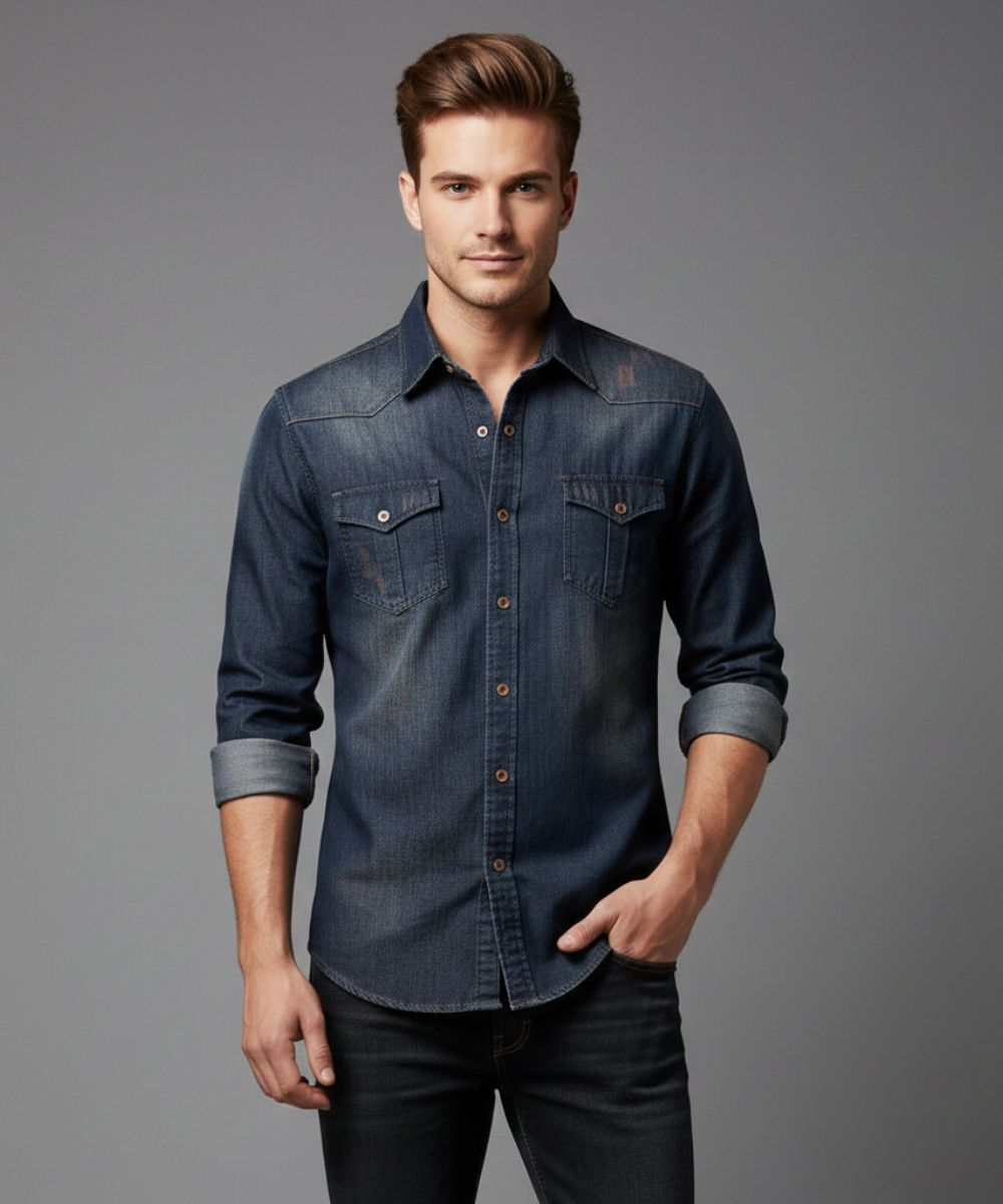 Avora Lyon | Chemisier en jean pour homme