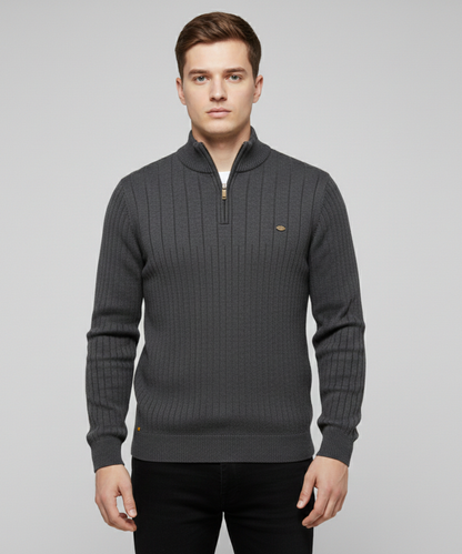 Avora Lyon | Pull homme à col montant et demi-zip