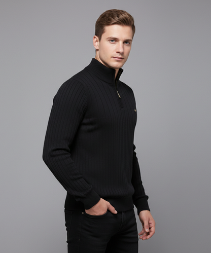 Avora Lyon | Pull homme à col montant et demi-zip