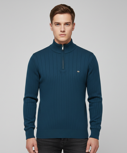 Avora Lyon | Pull homme à col montant et demi-zip