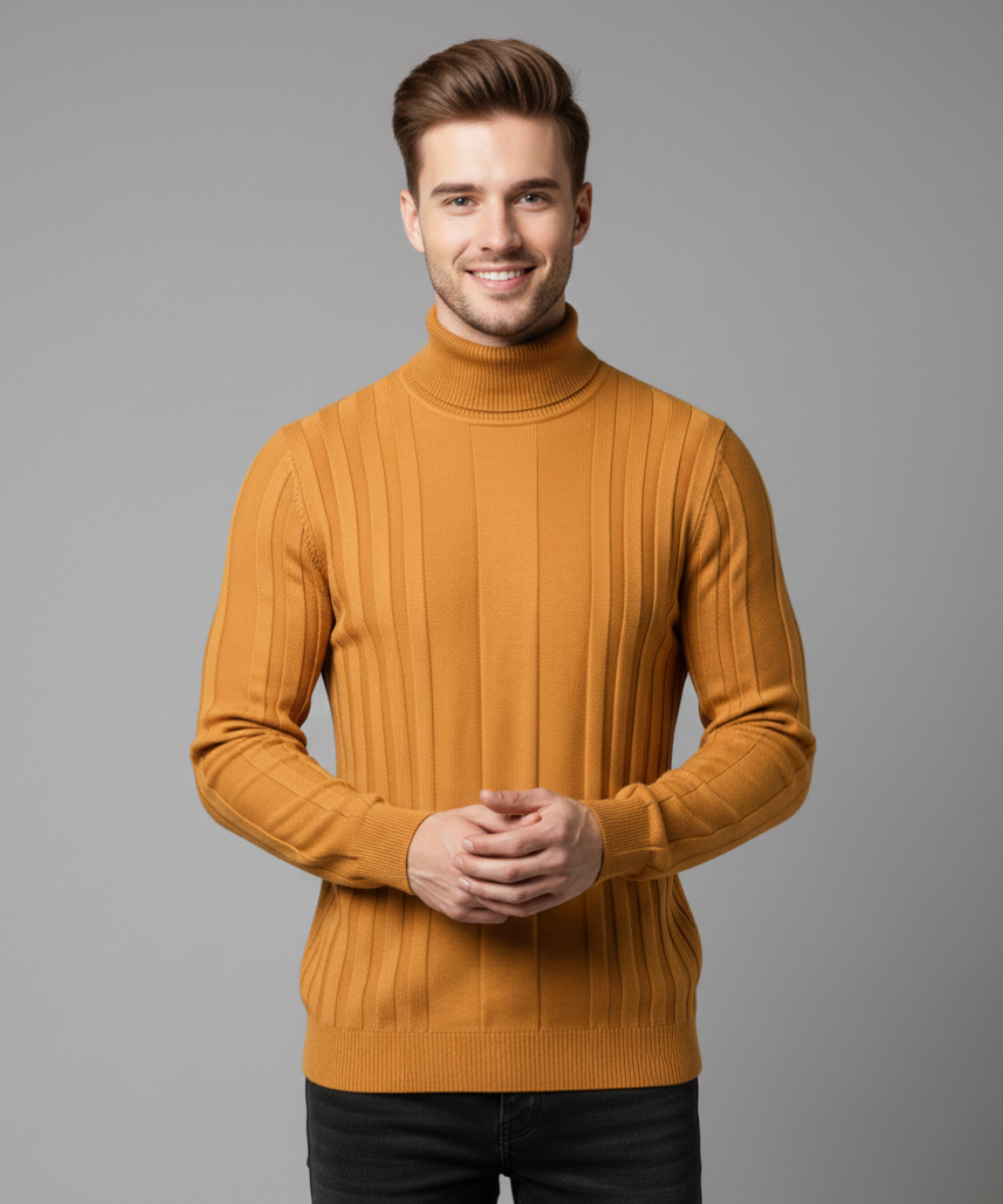 Avora Lyon | Pull à col roulé rayé pour homme
