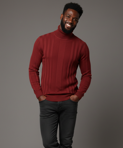 Avora Lyon | Pull à col roulé rayé pour homme