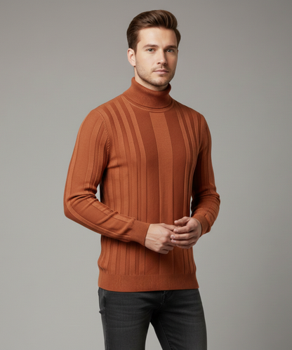 Avora Lyon | Pull à col roulé rayé pour homme