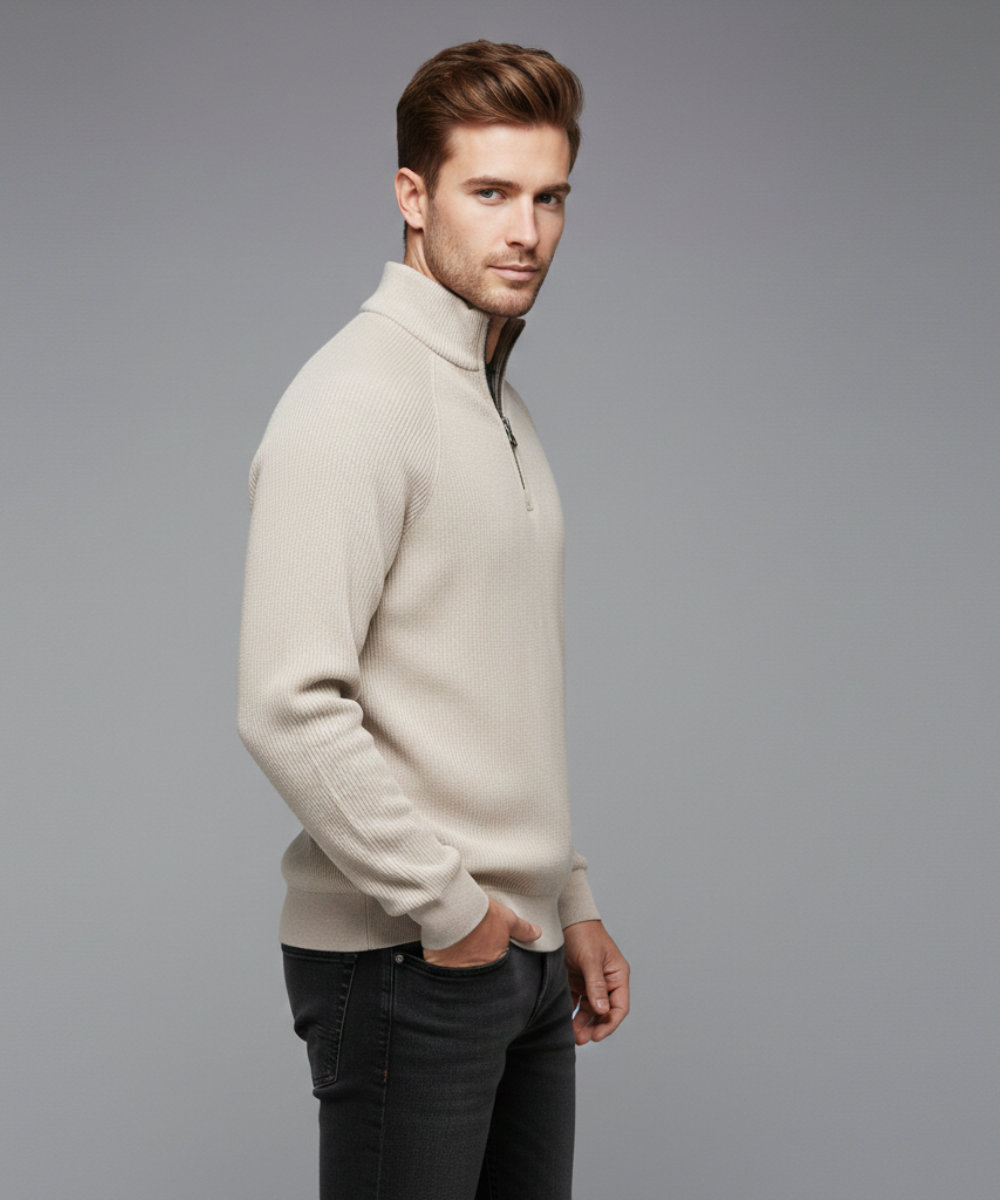 Avora Lyon | Pull zippé doublé polaire pour homme