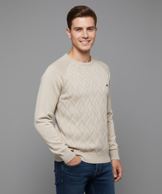 Avora Lyon | Pull homme à motif losanges