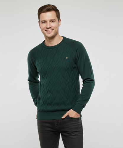 Avora Lyon | Pull homme à motif losanges