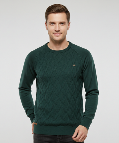 Avora Lyon | Pull homme à motif losanges