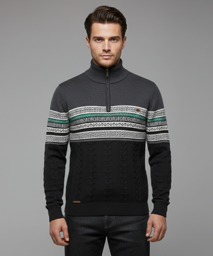 Avora Lyon | Pull Nordic Heritage à Demi-Zip