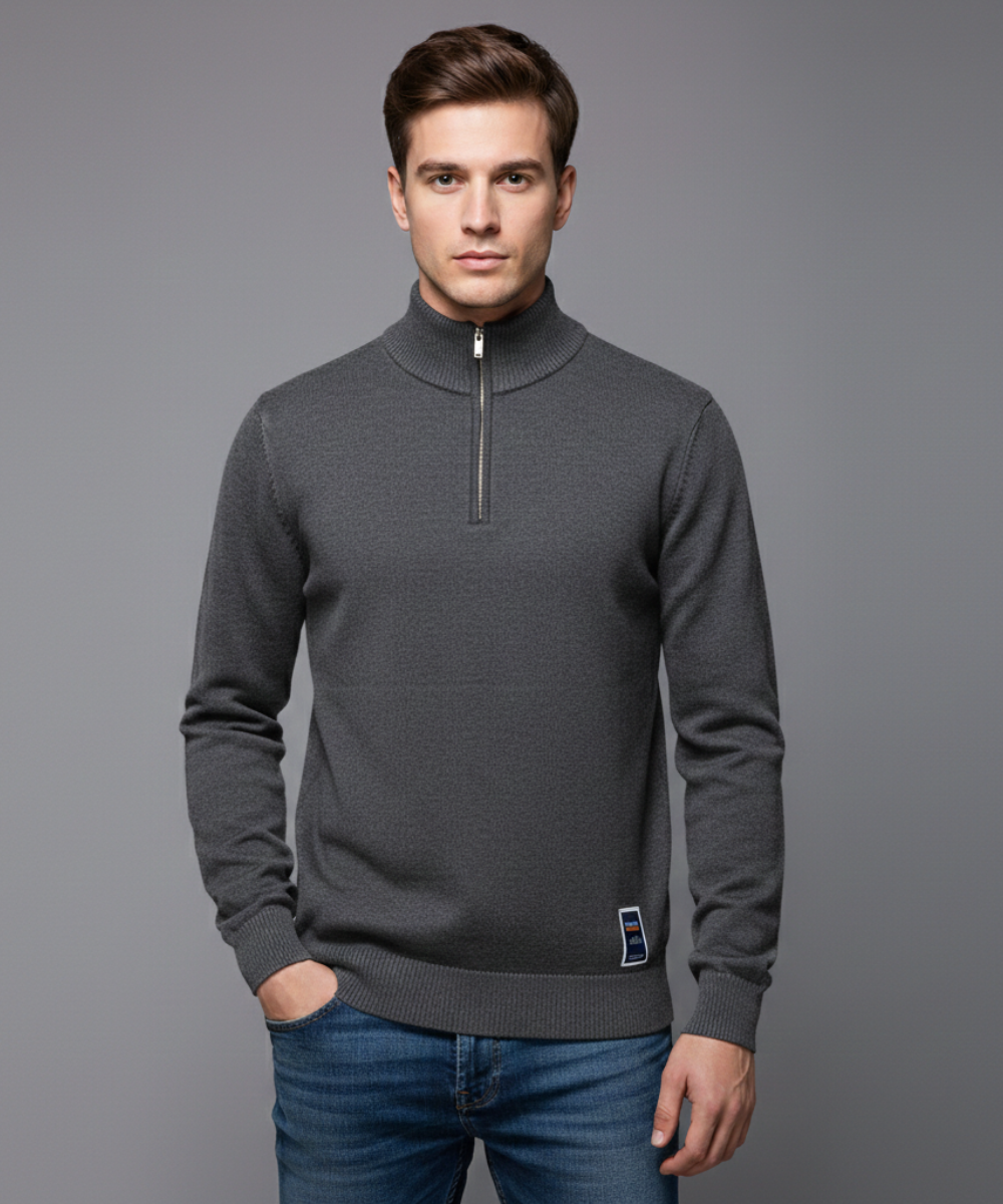 Avora Lyon | Pull zippé basique pour homme