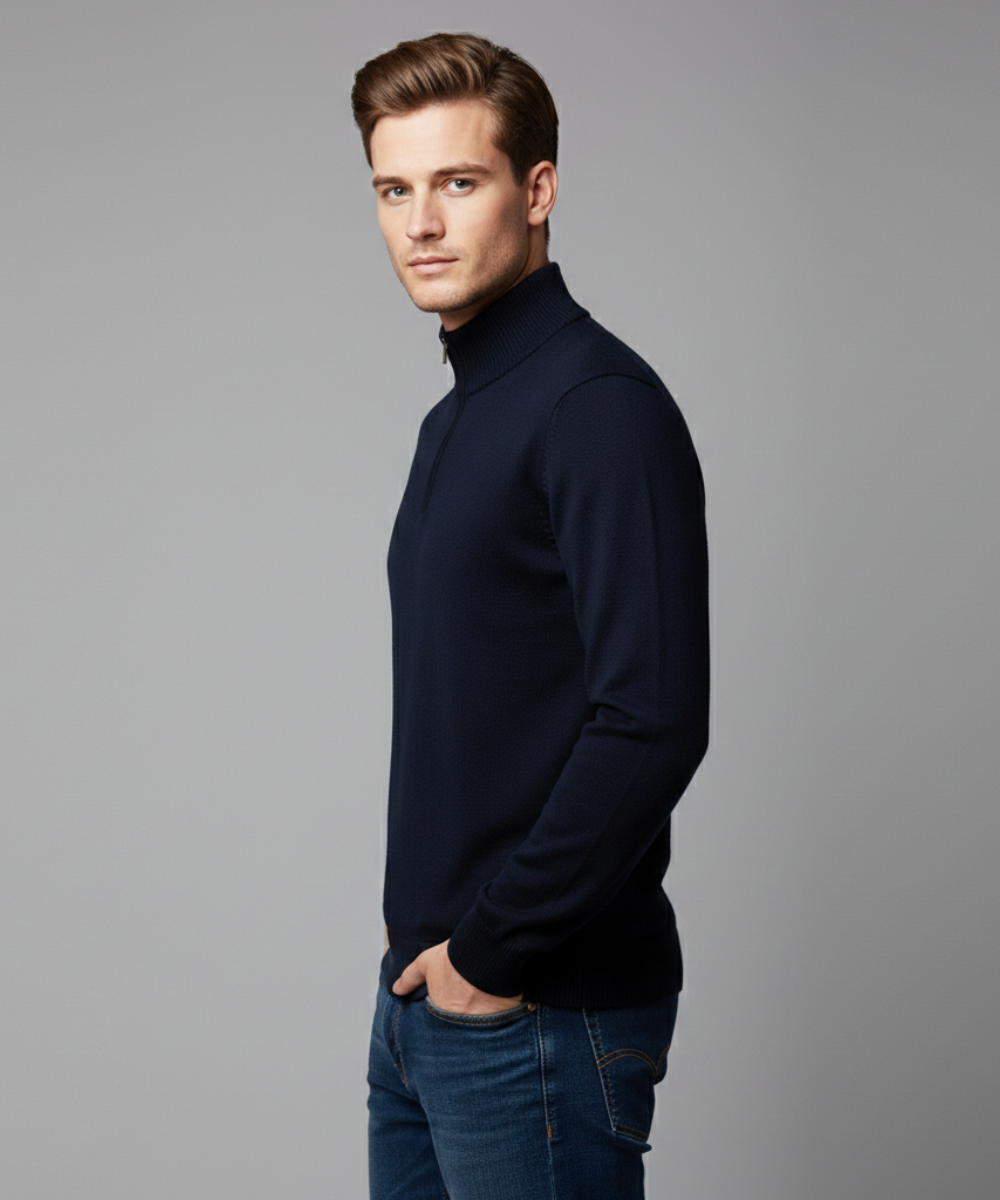 Avora Lyon | Pull zippé basique pour homme