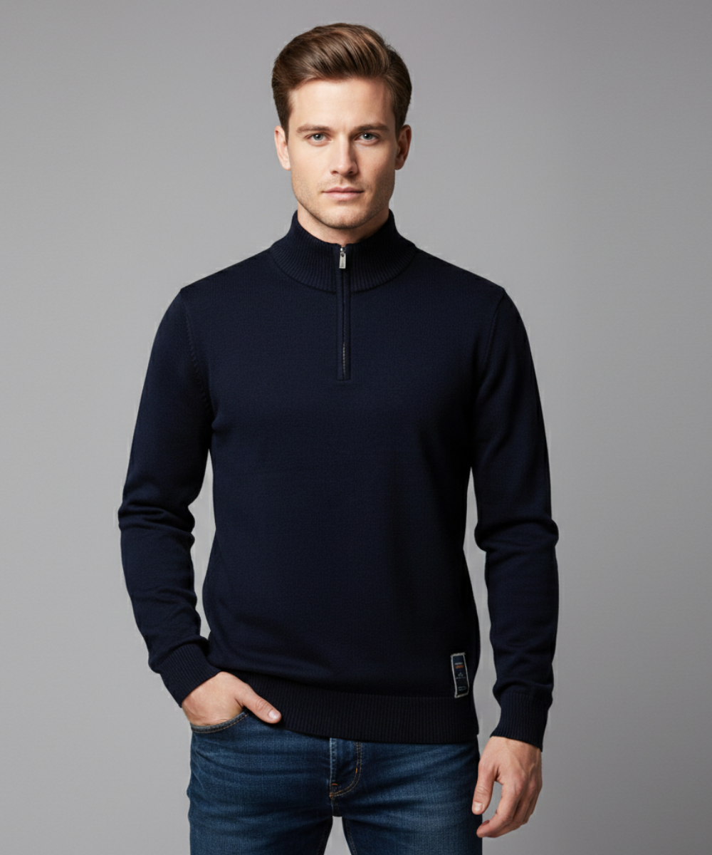 Avora Lyon | Pull zippé basique pour homme