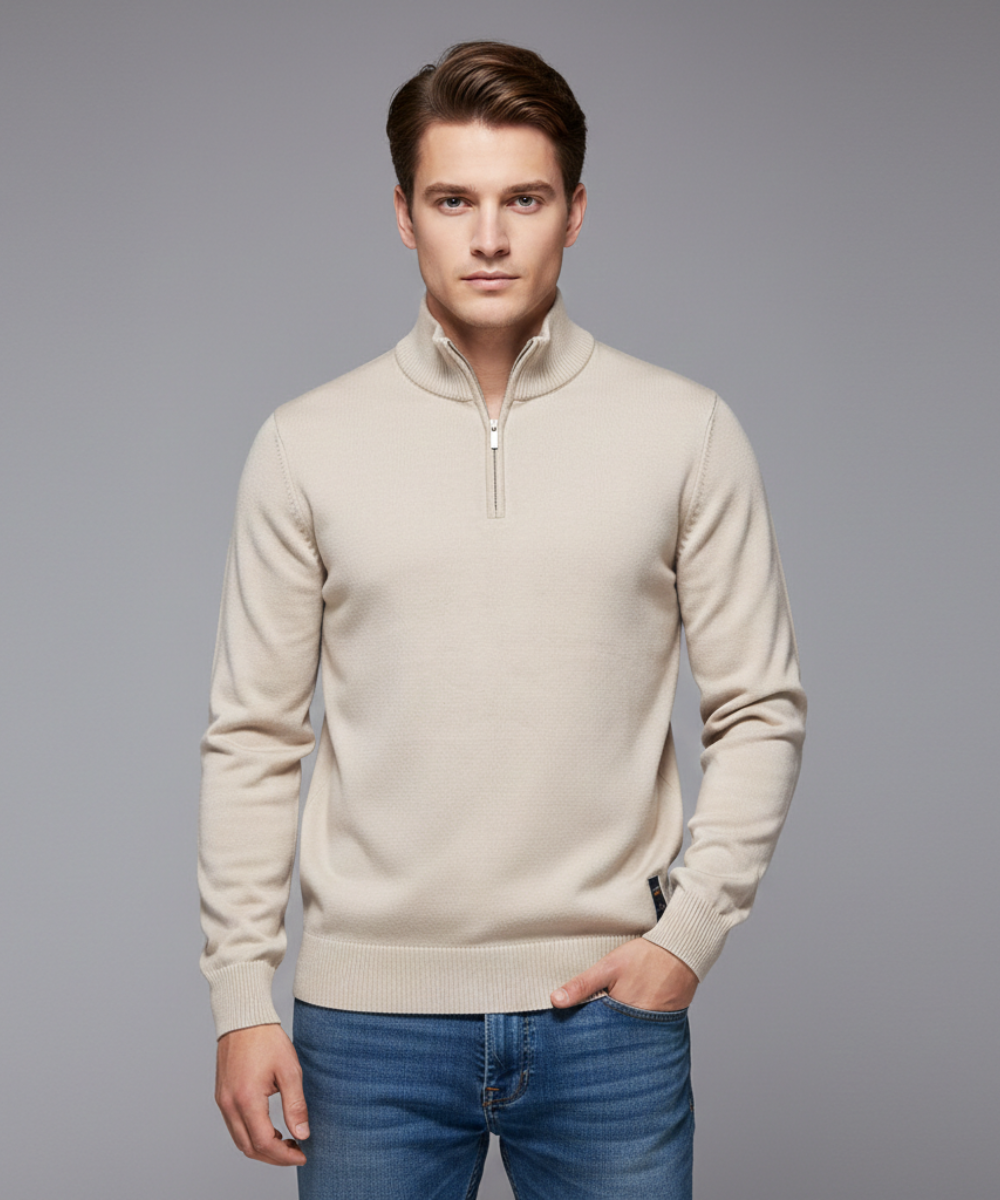 Avora Lyon | Pull zippé basique pour homme