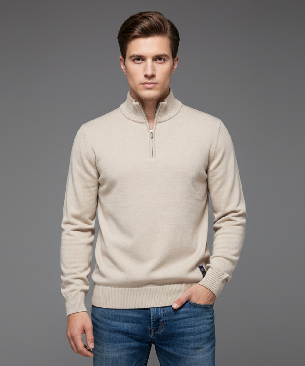 Avora Lyon | Pull zippé basique pour homme