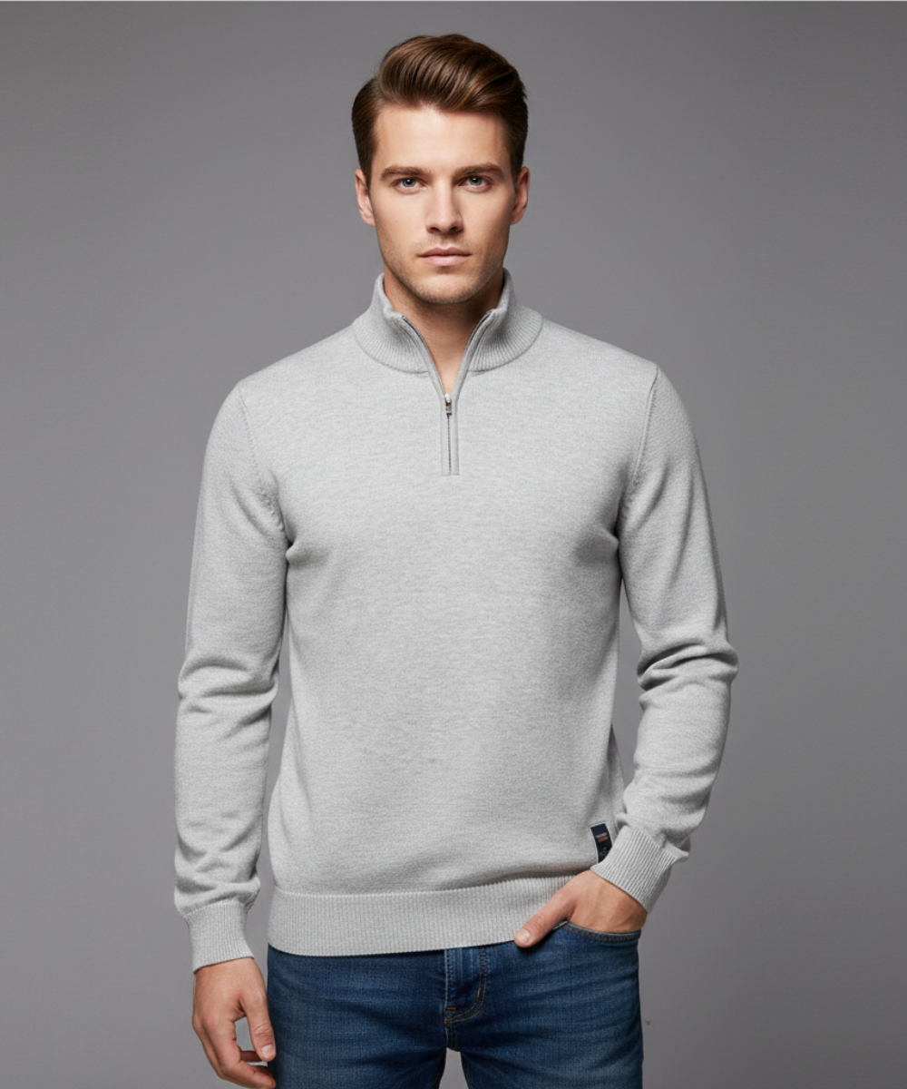 Avora Lyon | Pull zippé basique pour homme