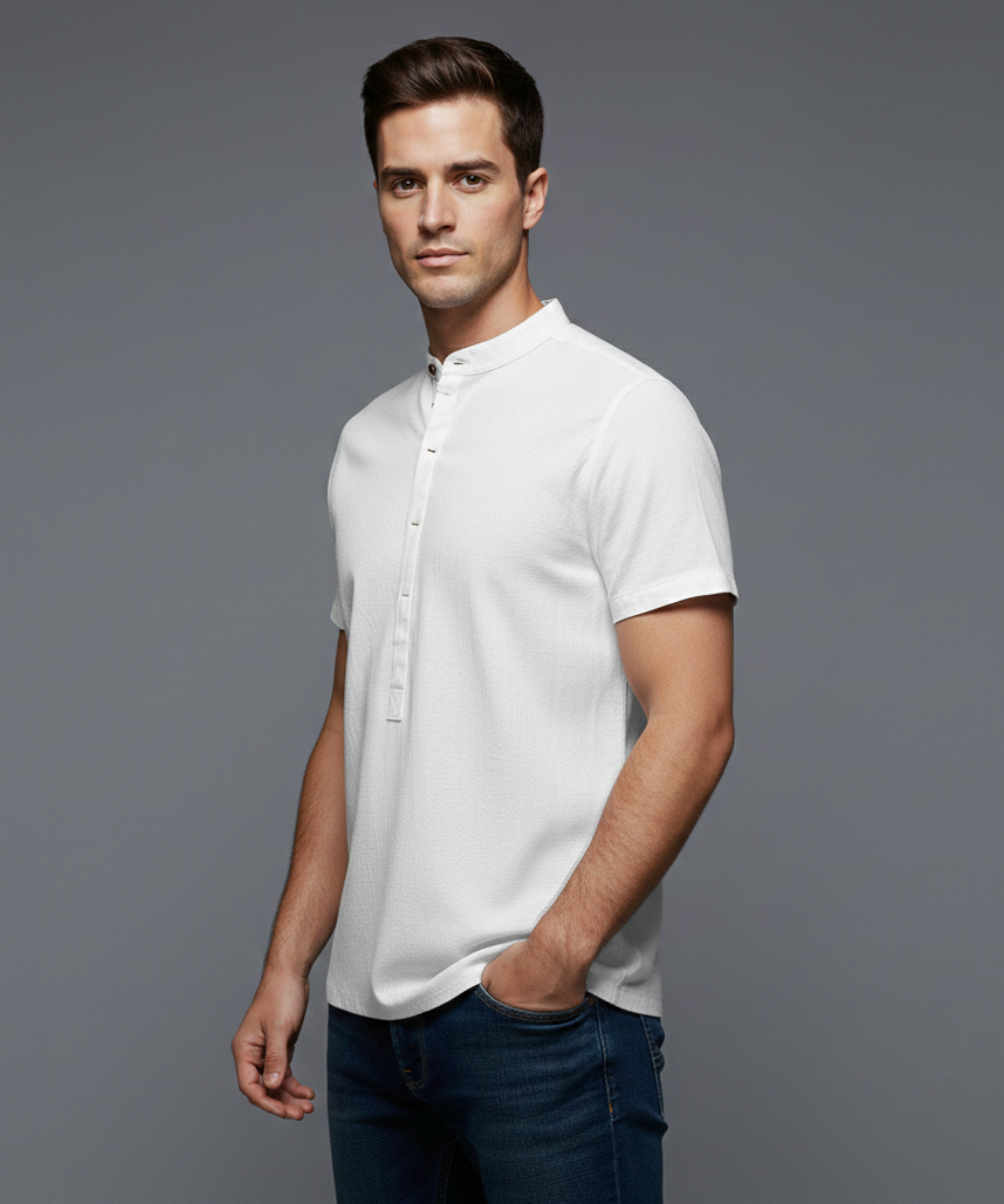 Avora Lyon | Polo décontracté en coton et lin