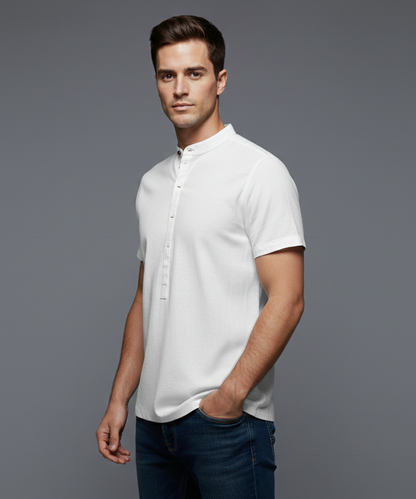 Avora Lyon | Polo décontracté en coton et lin