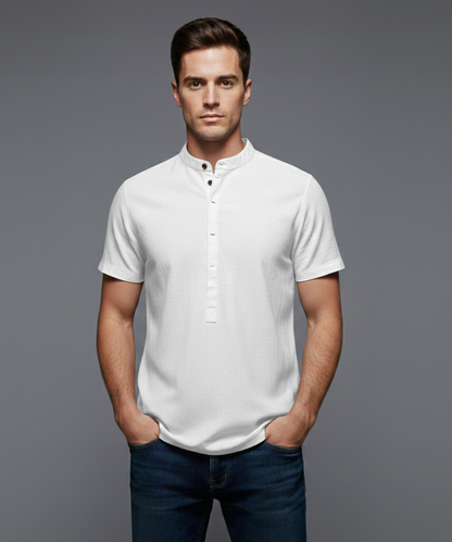 Avora Lyon | Polo décontracté en coton et lin