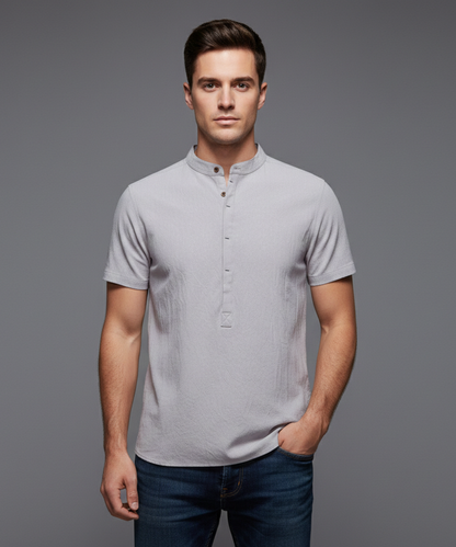 Avora Lyon | Polo décontracté en coton et lin