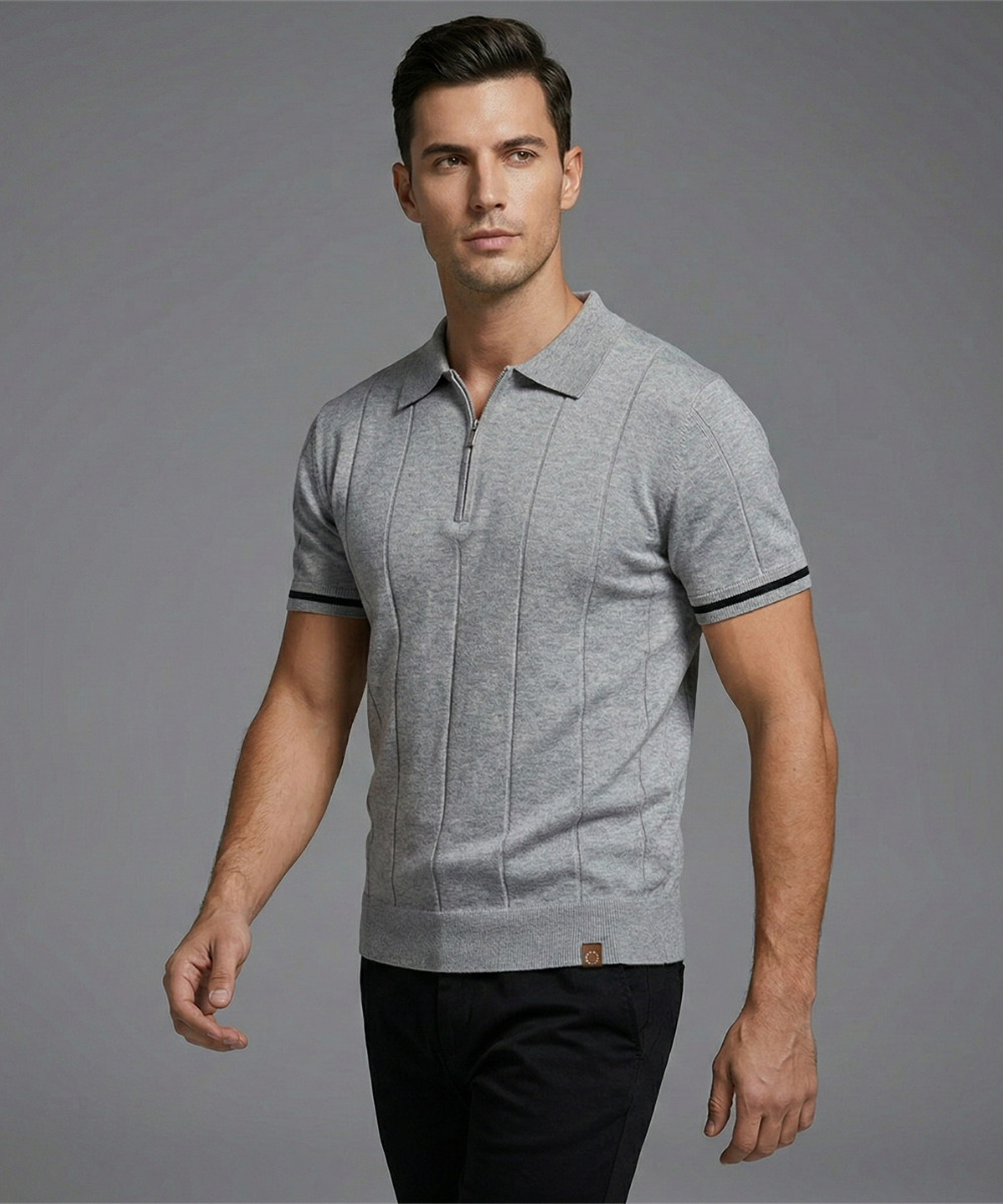 Avora Lyon | Polo homme à demi-zip