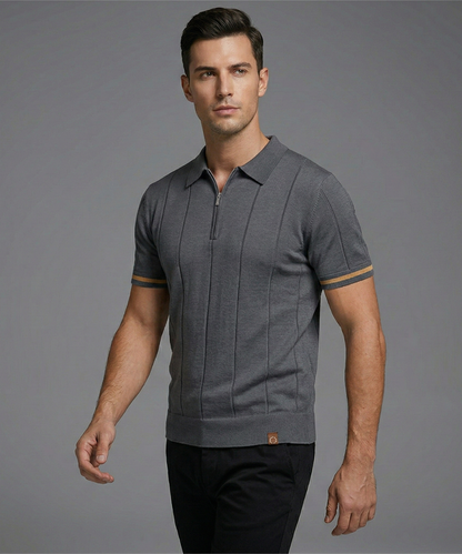 Avora Lyon | Polo homme à demi-zip