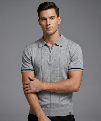 Avora Lyon | Polo homme à demi-zip