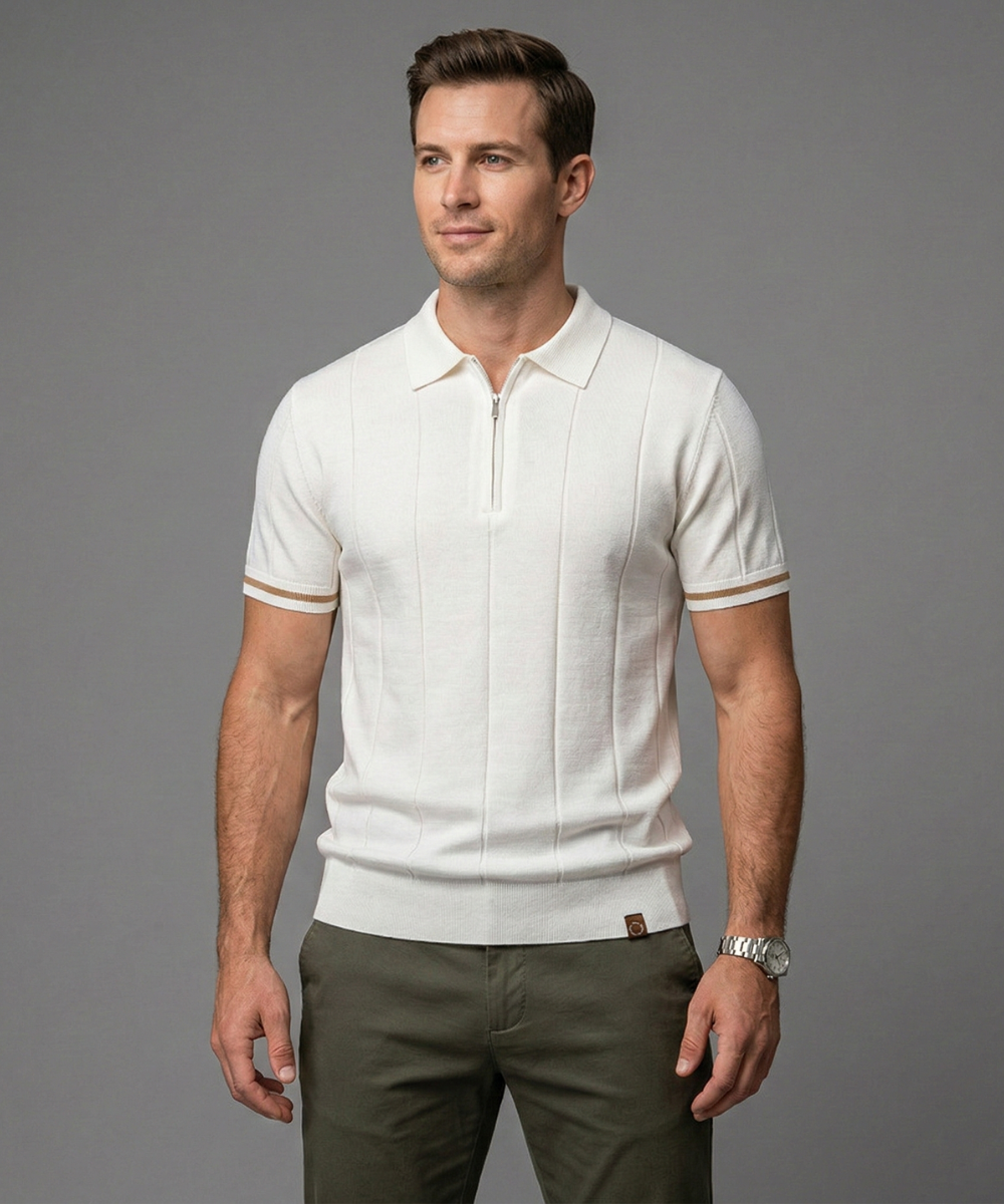 Avora Lyon | Polo homme à demi-zip