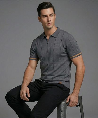 Avora Lyon | Polo homme à demi-zip