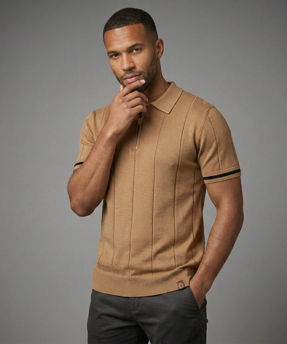 Avora Lyon | Polo homme à demi-zip