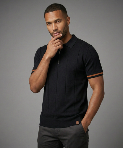 Avora Lyon | Polo homme à demi-zip