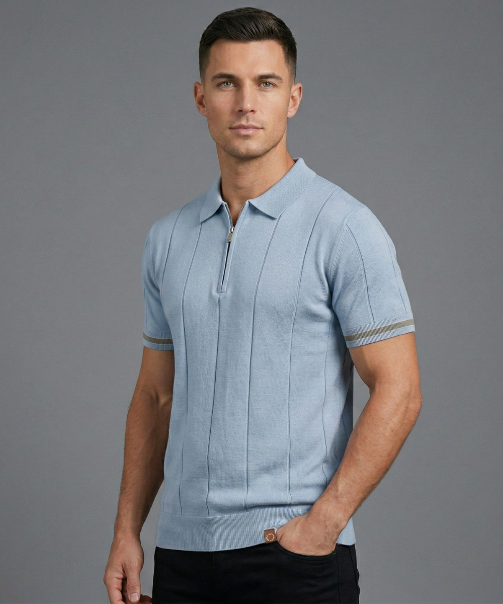 Avora Lyon | Polo homme à demi-zip