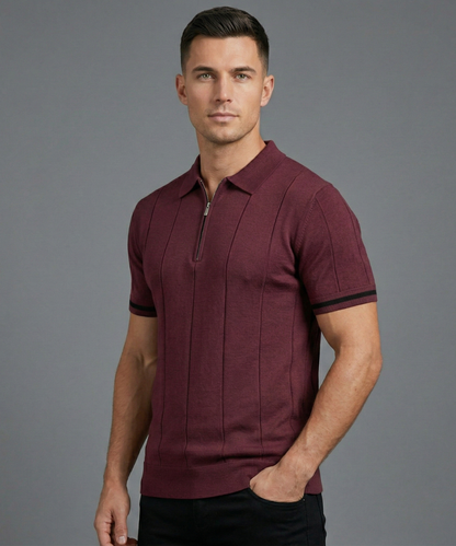 Avora Lyon | Polo homme à demi-zip