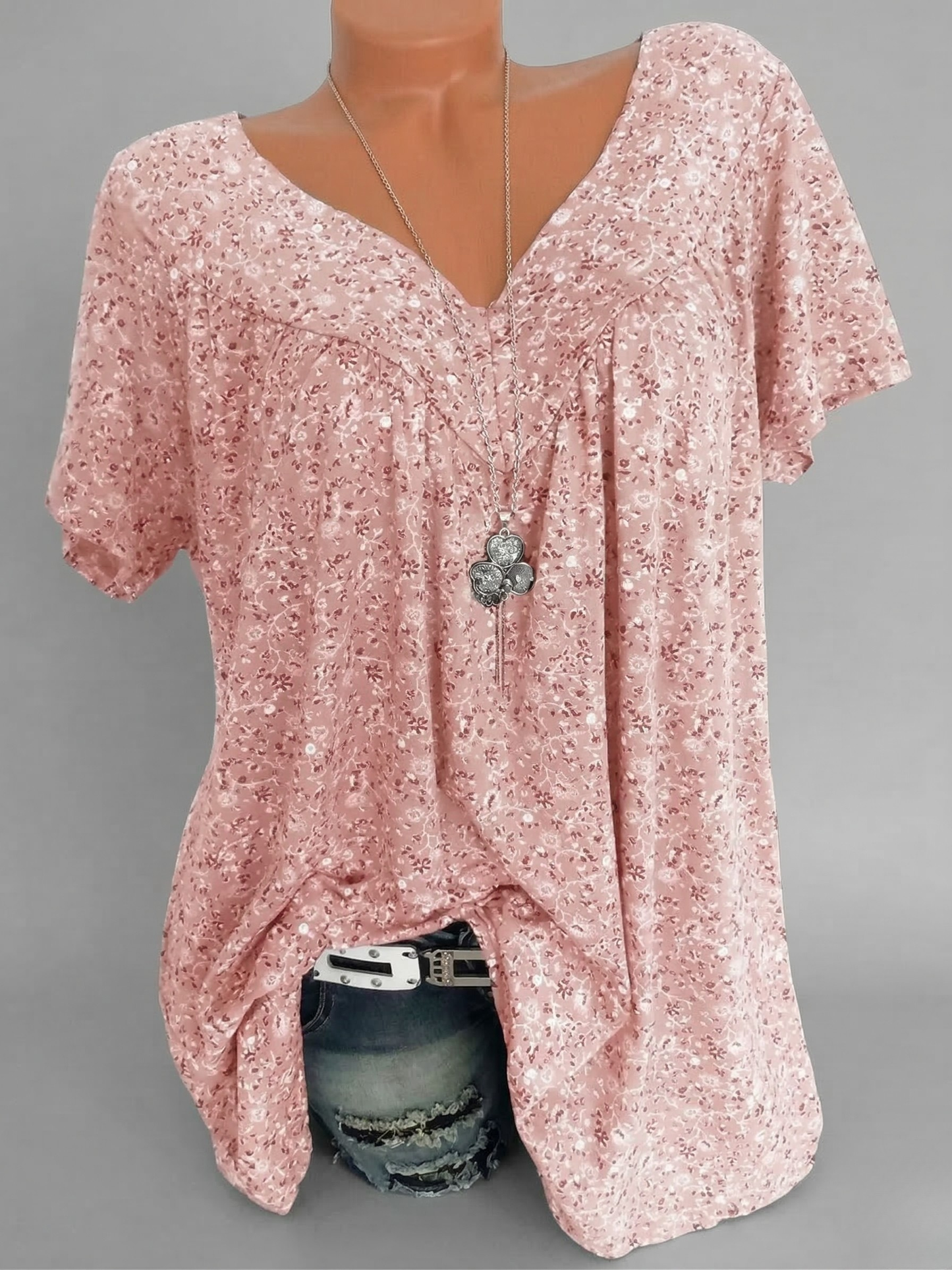 Avora Lyon | T-shirt Flora à col en V