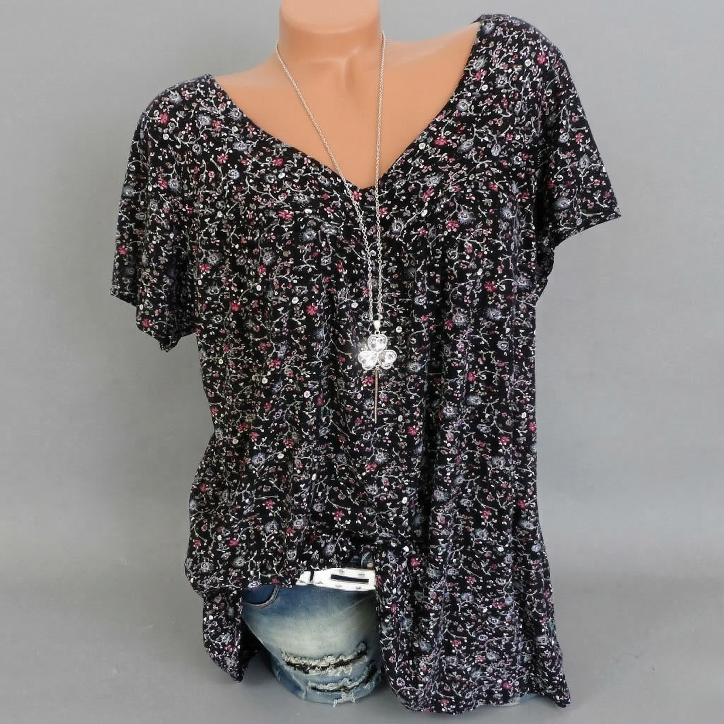 Avora Lyon | T-shirt Flora à col en V